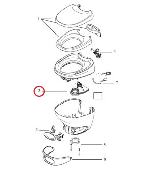 Mecanismo WC Ki AQUA MAGIC BRAVURA THETFORD 31111