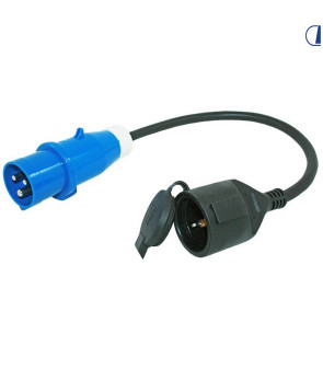 Extension cord male CEE 17 / Female Schuko socket