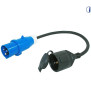 Extension cord male CEE 17 / Female Schuko socket