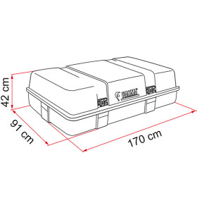 FIAMMA Ultra-Box 3 roof luggage compartment