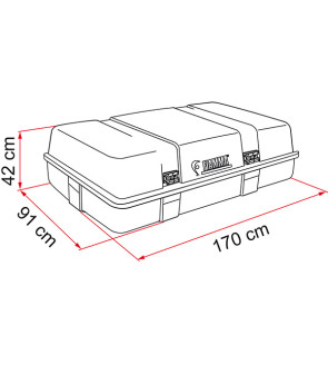 Bagagliera FIAMMA Ultra-Box 3 tetto 02085-01-