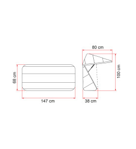 Bagagliera FIAMMA Ultra-Box 360 posteriore 02801-01-