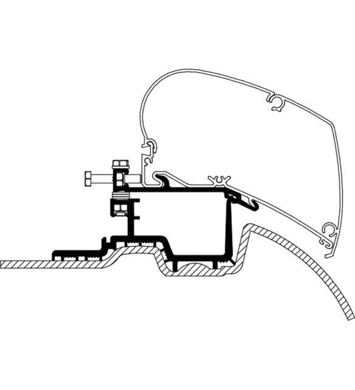 Adapter Sprinter/Crafter 2007-2016 per Thule 6200/6300 - 308073