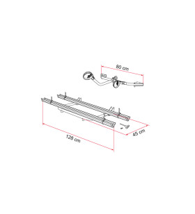 Porte-vélos standard pour garage Fiamma