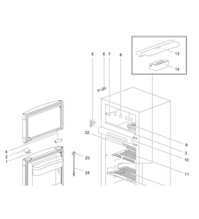 PETIT clip étagère réfrigérateur Thetford - N3000/4000 - 69251308