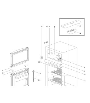 PETIT clip étagère réfrigérateur Thetford - N3000/4000 - 69251308
