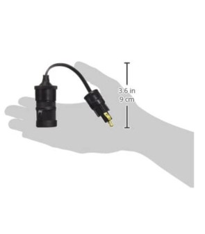 12V / 24V single socket adapter with DIN 8A 3mt plug