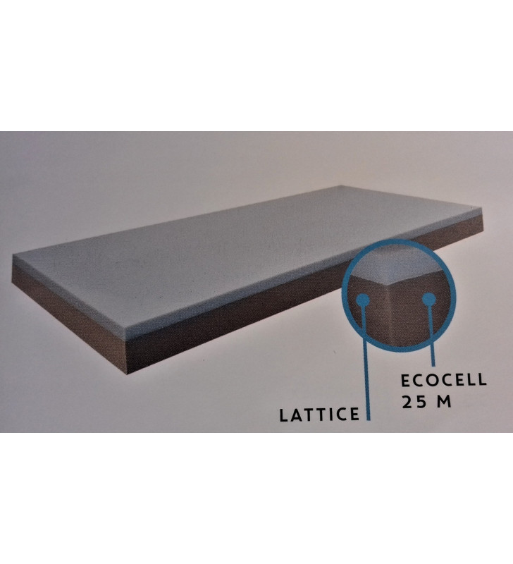 COLCHÓN RECTANGULAR, colchoneta ATLANTIS, 14 cm, funda desenfundable