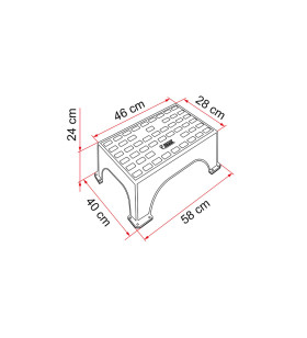 Step-Mat Magnum 06374-01- Black FIAMMA per gradini STEP MAGNUM