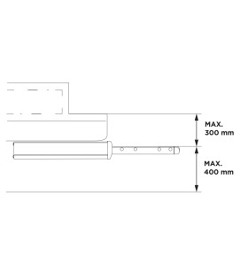 Gradino Thule Slide-Out Step G2 400 12 V - 301838