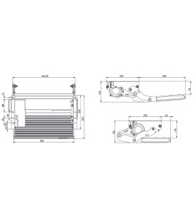 GRADINO  10750 S - 440 - ELETTRICO LIPPERT BASCULANTE SINGOLO