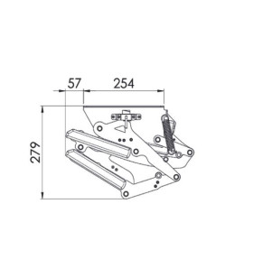 GRADINO MANUALE LIPPERT 10753L DOPPIO 610 mm