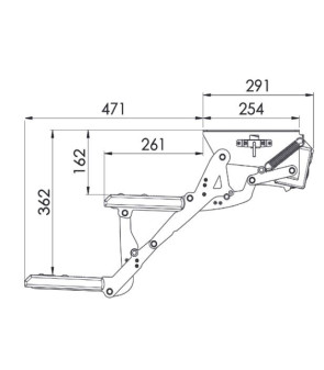 DOUBLE LIPPERT ELECTRIQUE 10752L MARCHE 610 mm