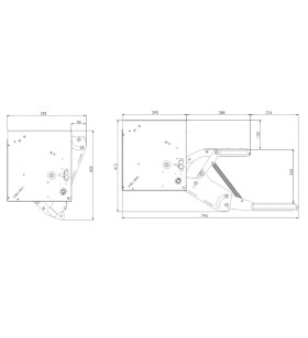 ESCALÓN ELÉCTRICO IZQUIERDO 440 mm - LIPPERT 10577 ZA OCULTO