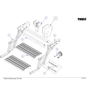 Cache moteur pas à pas double THULE - 1500600410