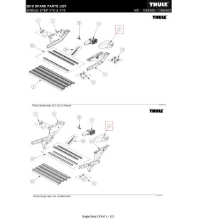 Kit de réparation Rivet Thule Step V10 - 1500602273