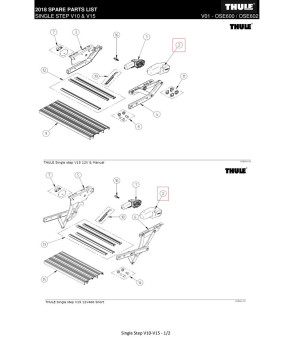 Kit de reparación de remaches Thule Step V10 - 1500602273