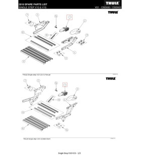 Motor Thule Single Step V10 - V15 THULE 12V