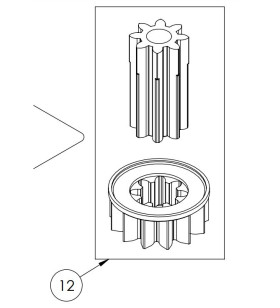 SHAFT-PINION GROUP 10856 NEW STEP PROJECT 2000