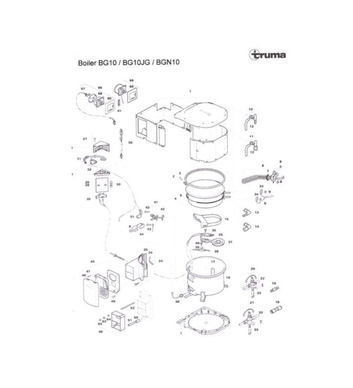 TRUMATIC E4 - Coperchio posteriore comando nero dal 05/2002 - 3403/299