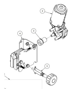 Electric motor nosepiece x 10574-5-6 for PROJECT 2000 steps