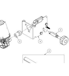 Gruppo aggiornamento riduttore + staffa SX gradino 10574-6 PROJECT 2000 (se matr. prima di 000154407)