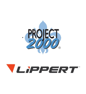Lippert 479497 - Elektrischer Doppeltasterschalter mit ovaler Trittplatte 10576 - 10574 PROJECT 2000