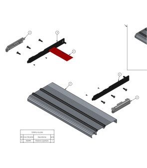 Gruppo fianchetti tagliati DX + SX per gradino PROJECT 2000 10574