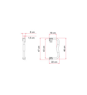 Security S up handle - White FIAMMA