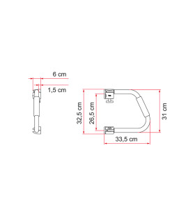 Maniglione salita Security 31 - White FIAMMA 03513-01-