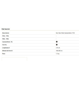 SUN VIEW SIDE CARAVANSTORE F35 2020 FLAME 08186-01-