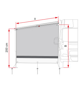 CARAVANSTORE LATÉRALE VUE SOLEIL F35 2020 FIAMMA 08186-01-