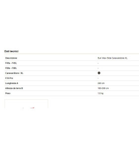 SUN VIEW SIDE CARAVANSTORE XL FLAME 08186A01-