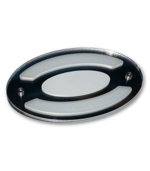 Oval LED ceiling light - 4000K - with night light - no switch