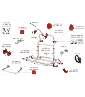 BULL AMORTISSEUR NOIR PRO LINE FLAMME 98656-869