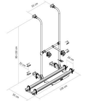 Thule Sport G2 Compact - Furgonetas de doble puerta - 307341