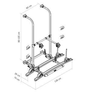 Thule Elite G2 Standard 2/4 bike carrier