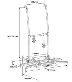 Thule Excellent Bike Carrier Standard Version 309821