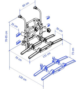 Portabici Thule LIFT V16 Manuale da Parete Posteriore