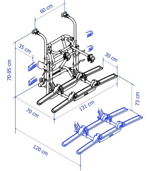 Thule LIFT V16 Manueller Fahrradträger für die Rückwand 307368