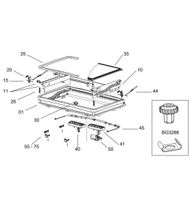 PIGNON ET CLIPS DE FIXATION POUR MIDI HEKI BG3288