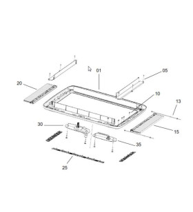 Manovella Completa Cornice Interna Midi-Heki - ZB108825