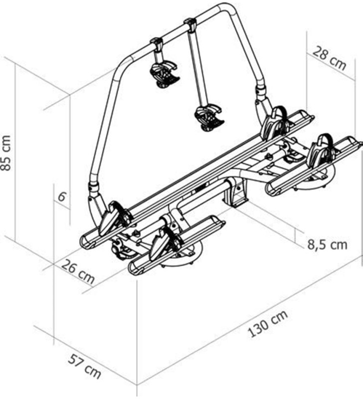 Thule Caravan Superb standard bike rack 307130