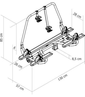 Portabicicletas estándar Thule Caravan Superb 307130