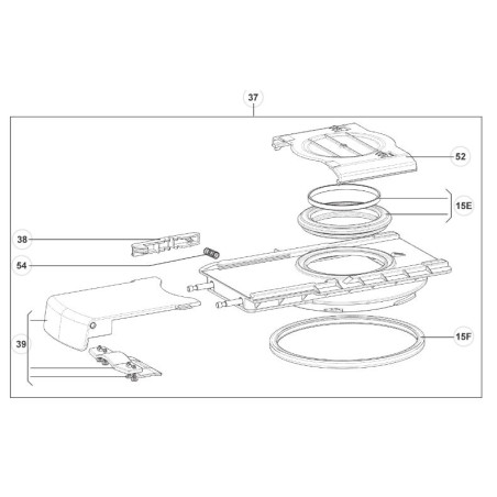 DOMETIC CT 3-4 Cursore completo cassetta toilette 4450017507