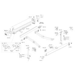 Verbindungssatz für linkes Rohr F45I L / F65 FIAMMA 98655-052