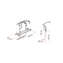 Portabici Fiamma 200 Dj Ducato Dopo 2006 - 02094-26A