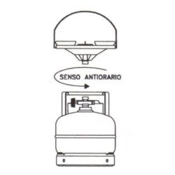 Gas cylinder camping stove W20x1 / 14SX CE "