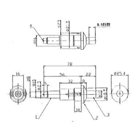 Accenditore Piezo con candeletta 15 kV