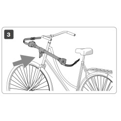 Adaptador de cuadro de bicicleta de 50 a 60 cm